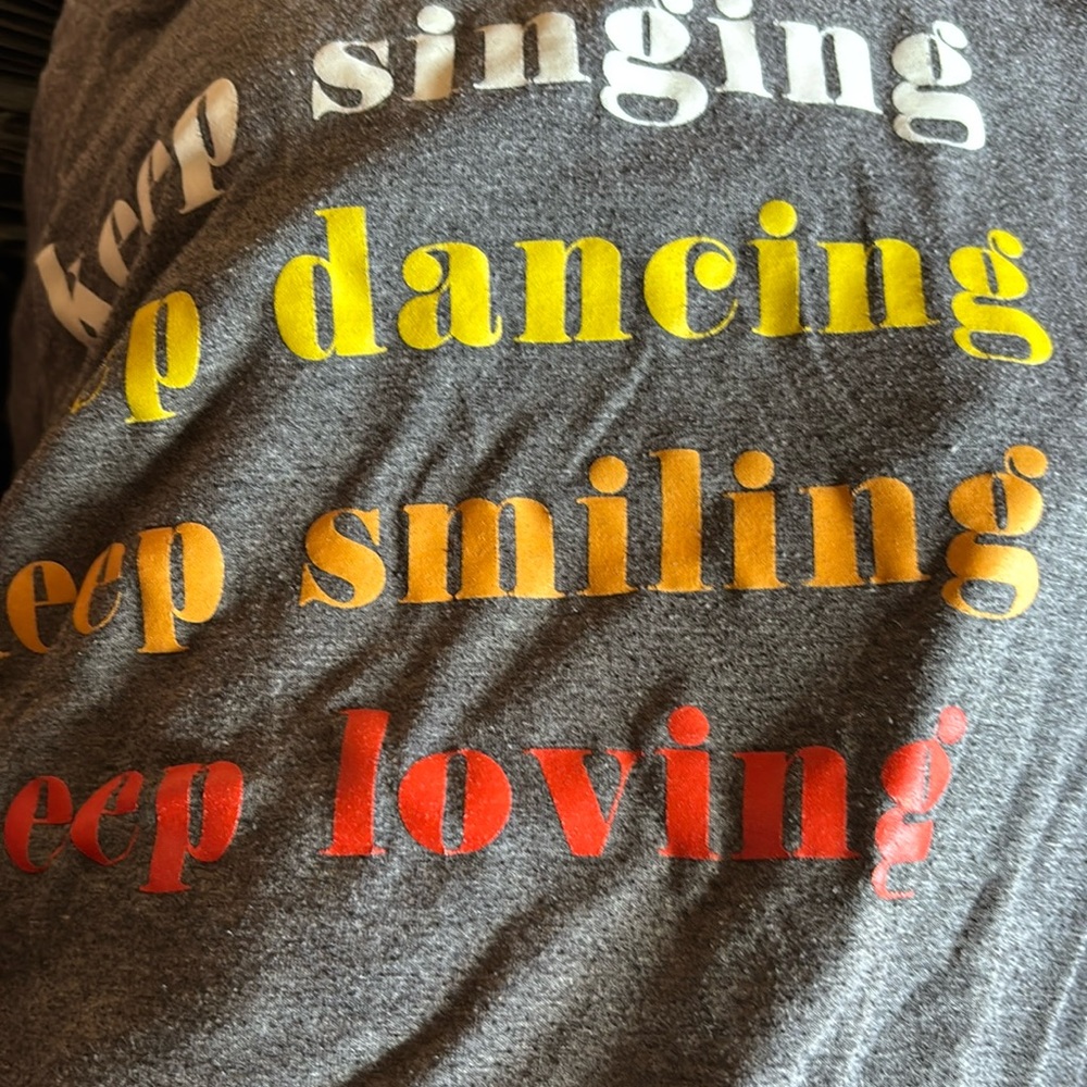 8. Keep Dancing Smiling T-shirt